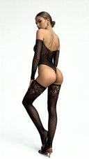 Starlit Black Bodystocking - Lingerie Set