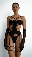 Black Strap Seduction - Lingerie Set